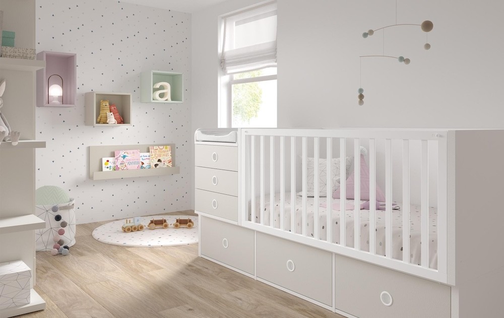 culla trasformabile design neutro