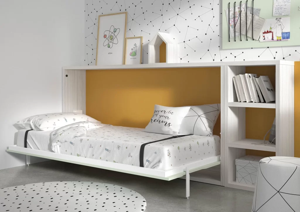 letto a scomprasa bambini aperto