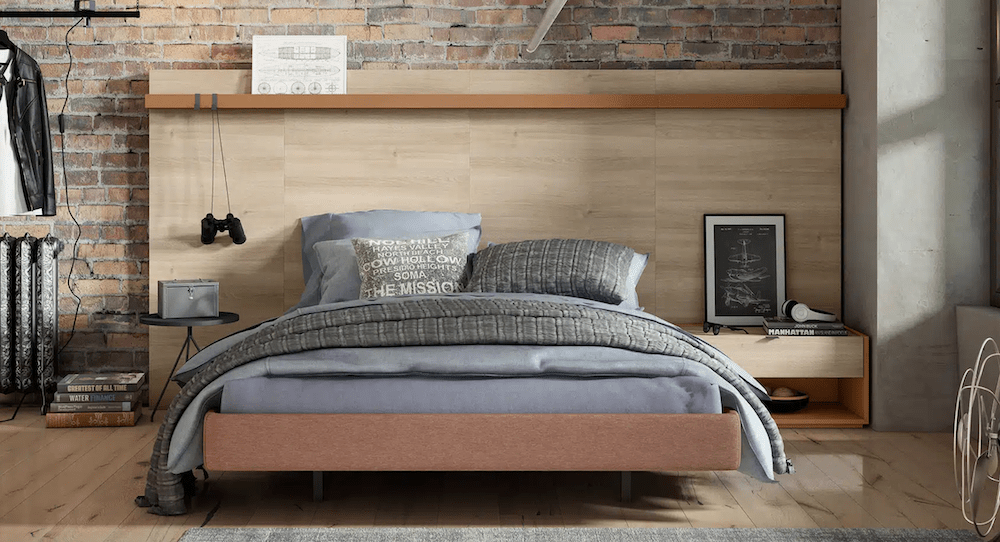 letto piazza e mezza stile urban