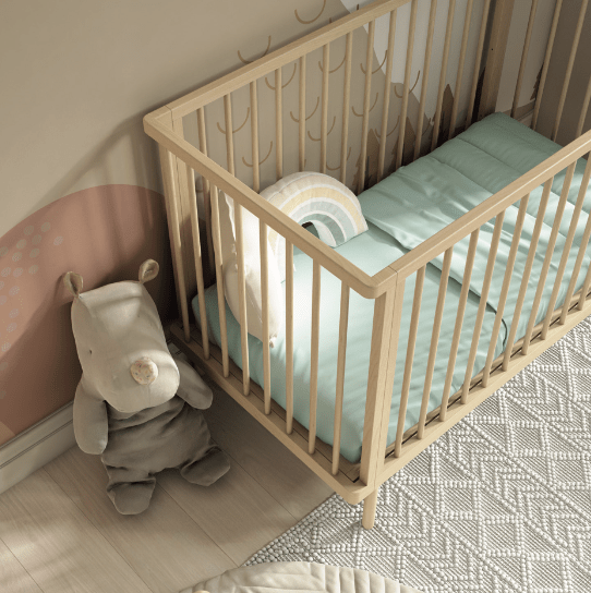 lettino per neonato in legno