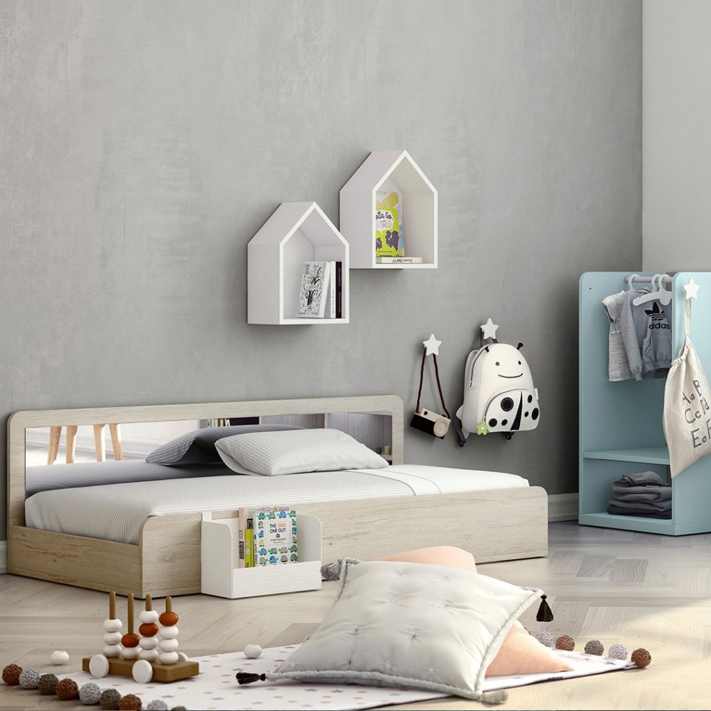 letto montessori con specchio