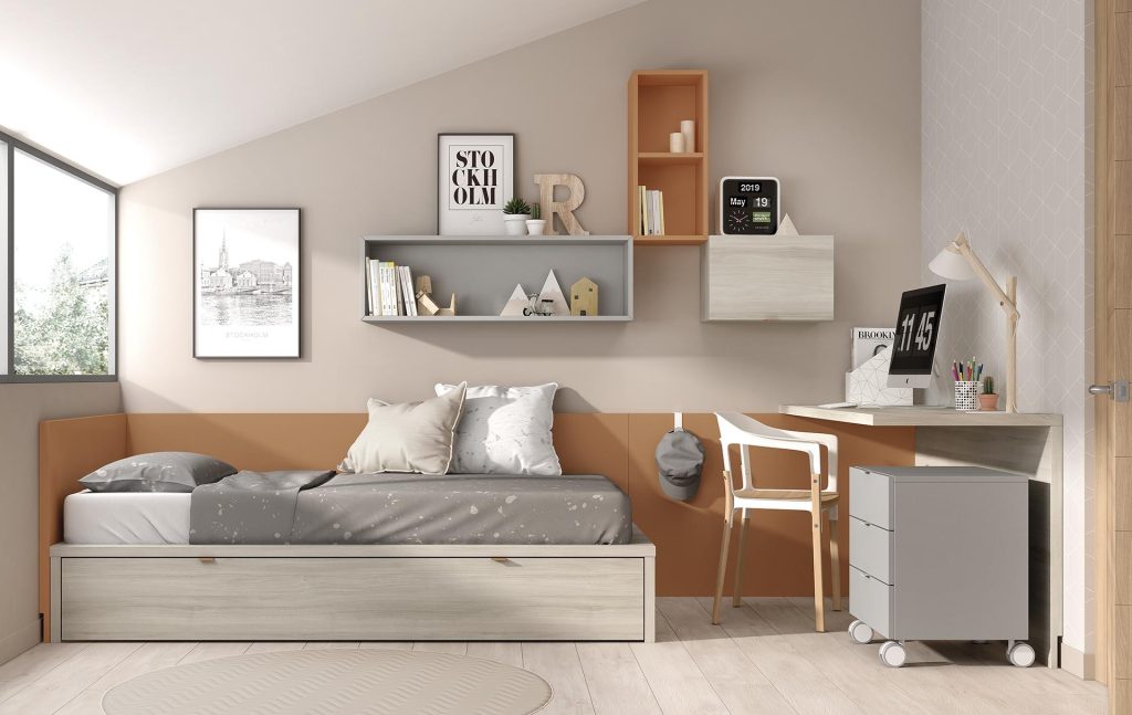 pensili sopra il letto